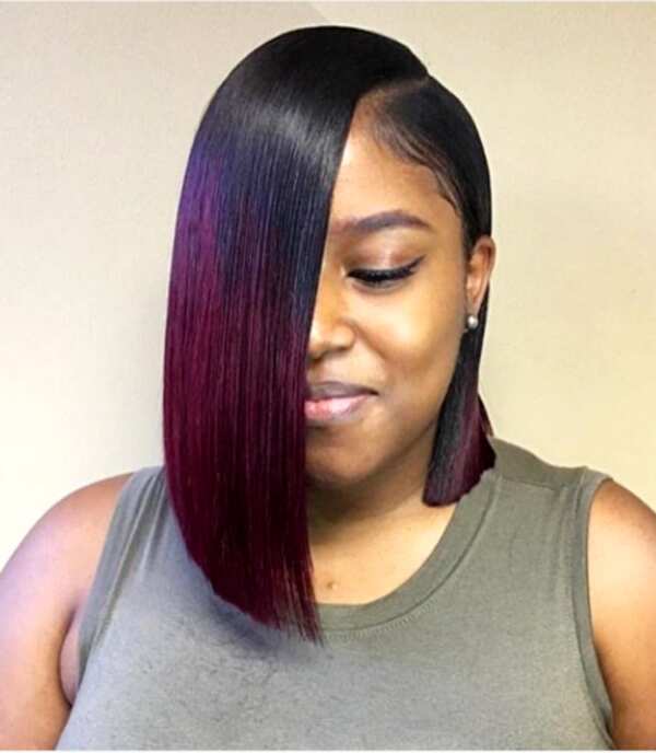 Top 50 burgundy hair styles to try in 2019 - Legit.ng