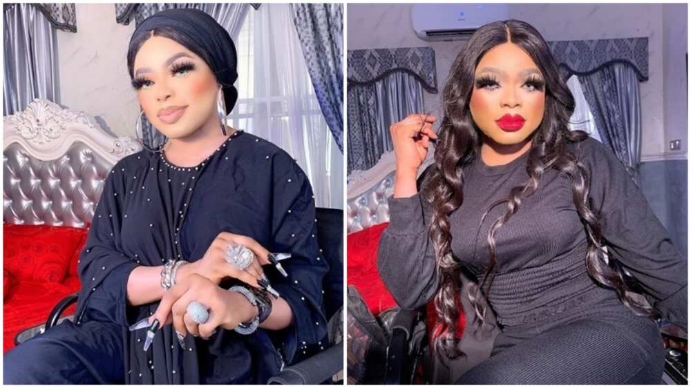 If you want to be a runs girl, be an expensive one - Bobrisky says as he shows off dollar bills