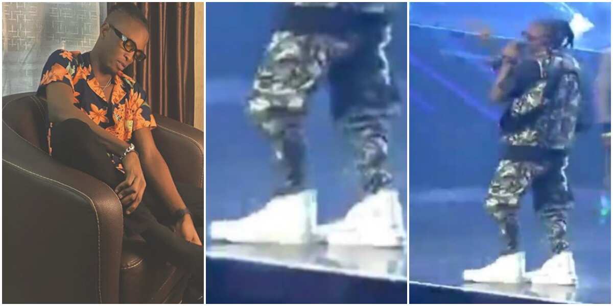 BBNaija's Laycon's footwear to the Headies Award causes reactions on Twitter