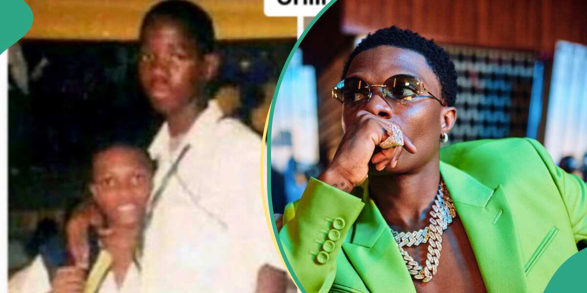 See Wizkid’s secondary school picture and JSS 1 exercise book that buzzed social media (video)