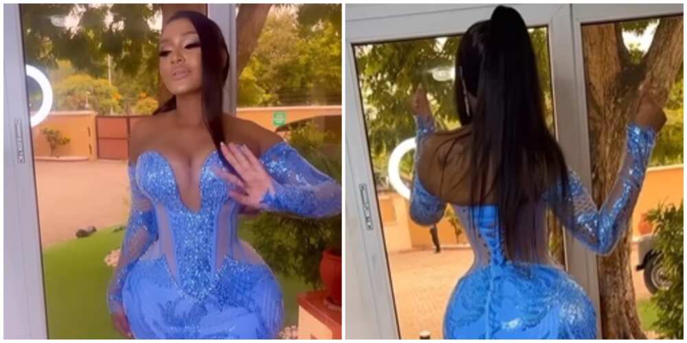 Asoebi Fashion: Video of Curvaceous Lady in Corset Dress Leaves