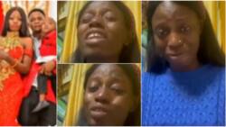 Widow bursts into tears as she begs in-laws who seized all her hubby's properties to stop tarnishing her image