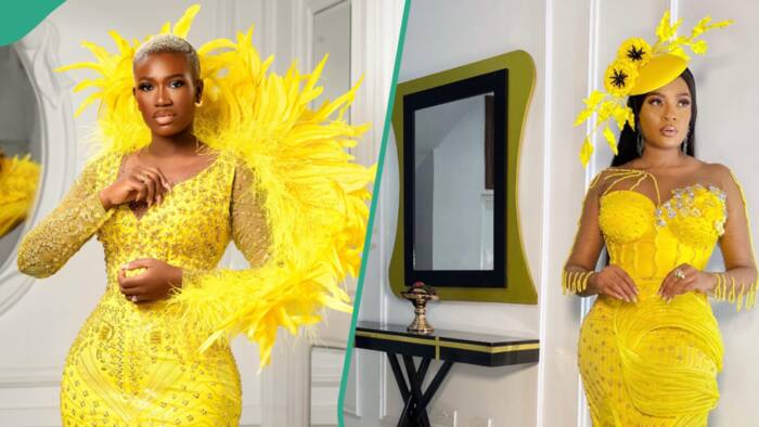 Real Warri Pikin, Iyabo Ojo, 4 other celebs give fashion goals in yellow attire, look ravishing