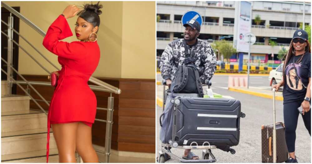 Singer Yemi Alade and manager Singer Yemi Alade and manager