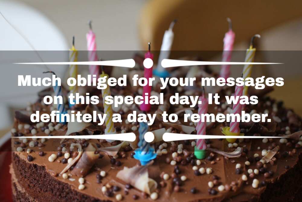 Thank you for birthday wishes Thank you for birthday wishes