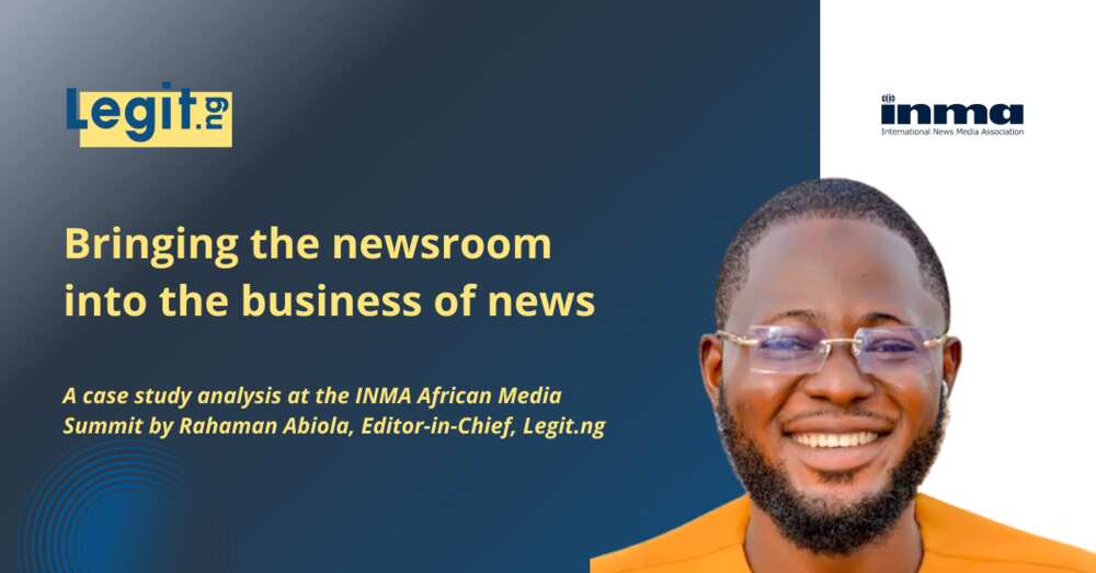 Rahaman Abiola, Legit.ng, INMA, Africa Media Summit 2023, Media sustainability, Media resilience