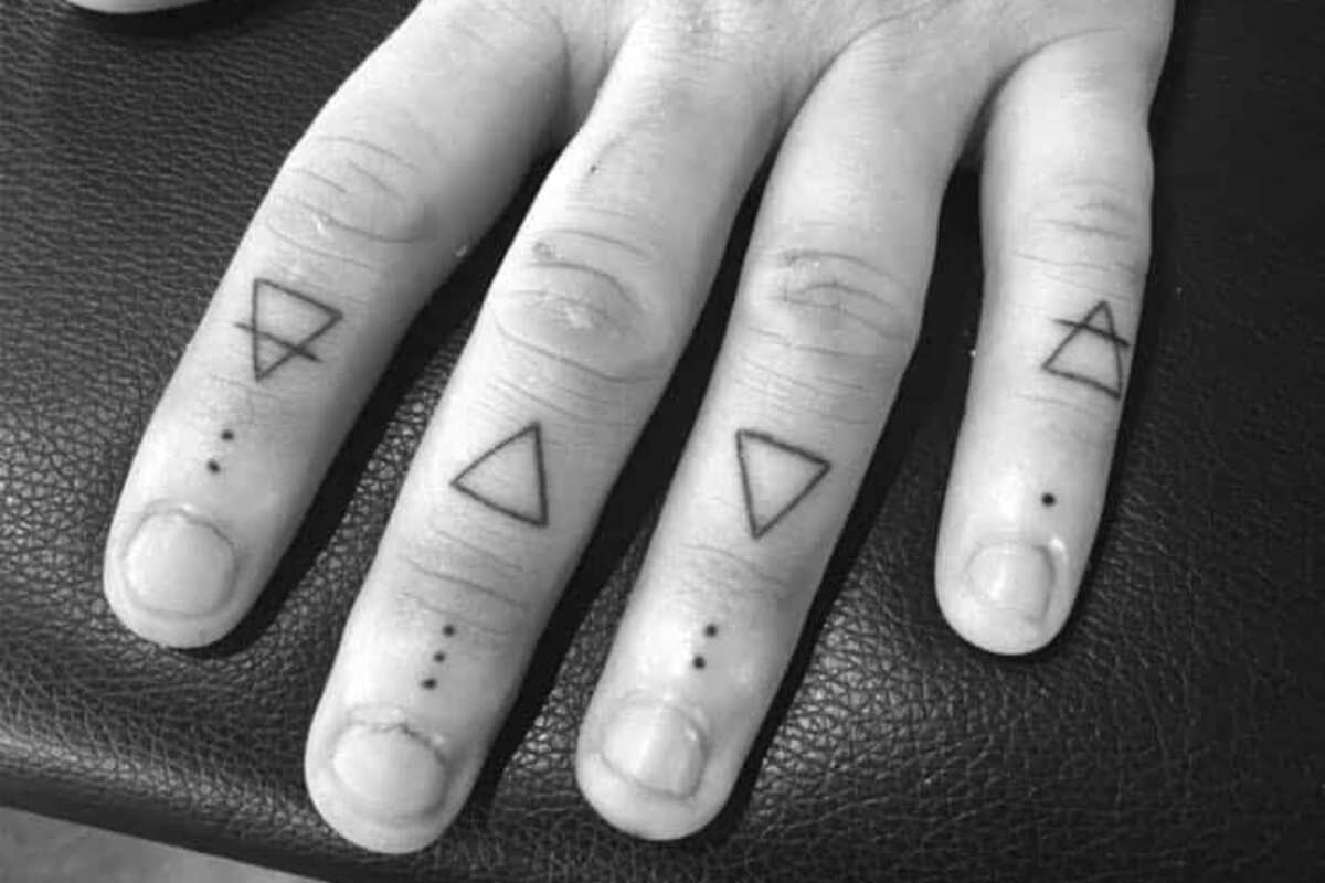 Finger tattoo hi-res stock photography and images - Alamy