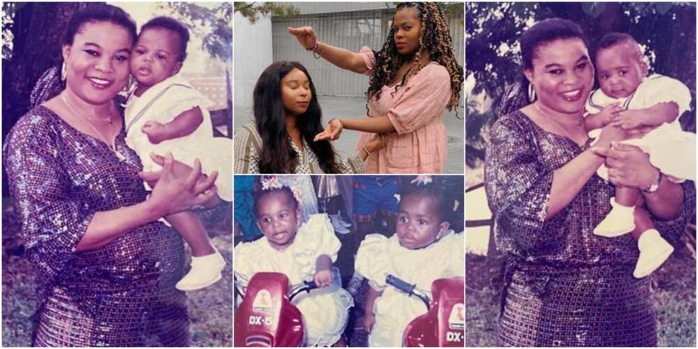 Sola Sobowale and her twin daughters