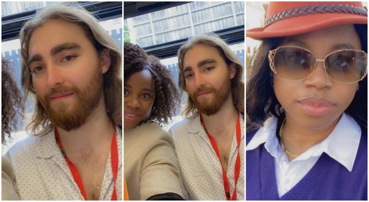 Have you seen Jesus before? Reactions as lady meets Jesus look-alike, takes selfie with him, shares photo