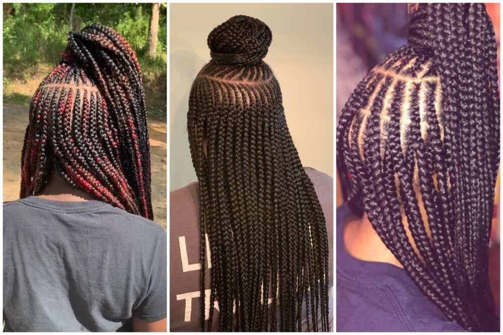 Long tribal braids