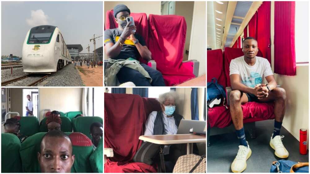 BuhariTrain: Nigerians share photos as they patronize newly launched Lagos to Ibadan train