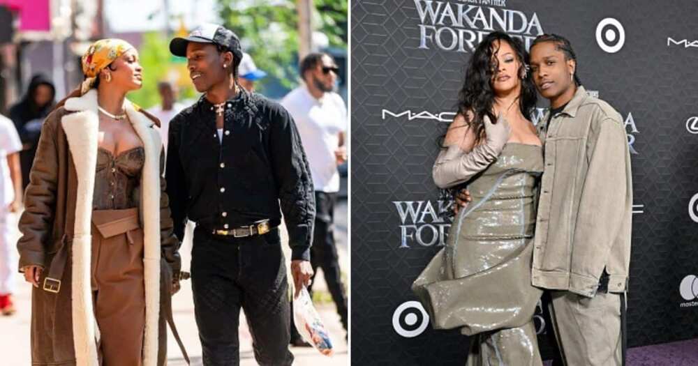 Rihanna and A$AP Rocky attend Marvel Studios' 'Black Panther 2: Wakanda Forever' Premiere at Dolby Theatre