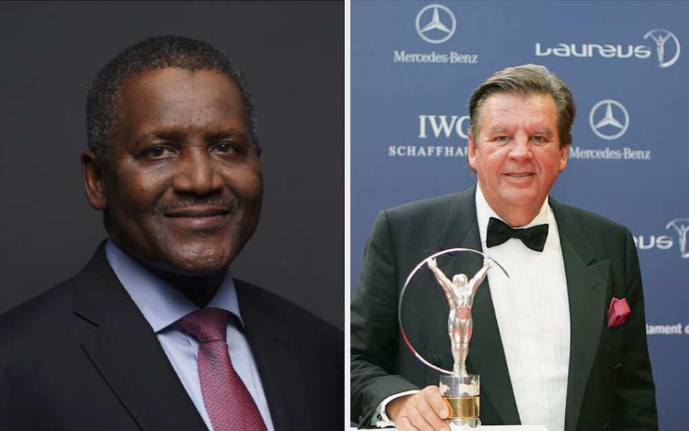Dangote's position as Africa's richest man under threat as South African billionaire Johann Rupert closes in
