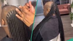 Lady braids her hair midway on her head, netizens react: "It’s giving Jet Li’s fearless hairstyle."