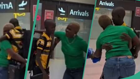 Nigerian woman reunites with son in Australia after 8 years of living apart, video emerges