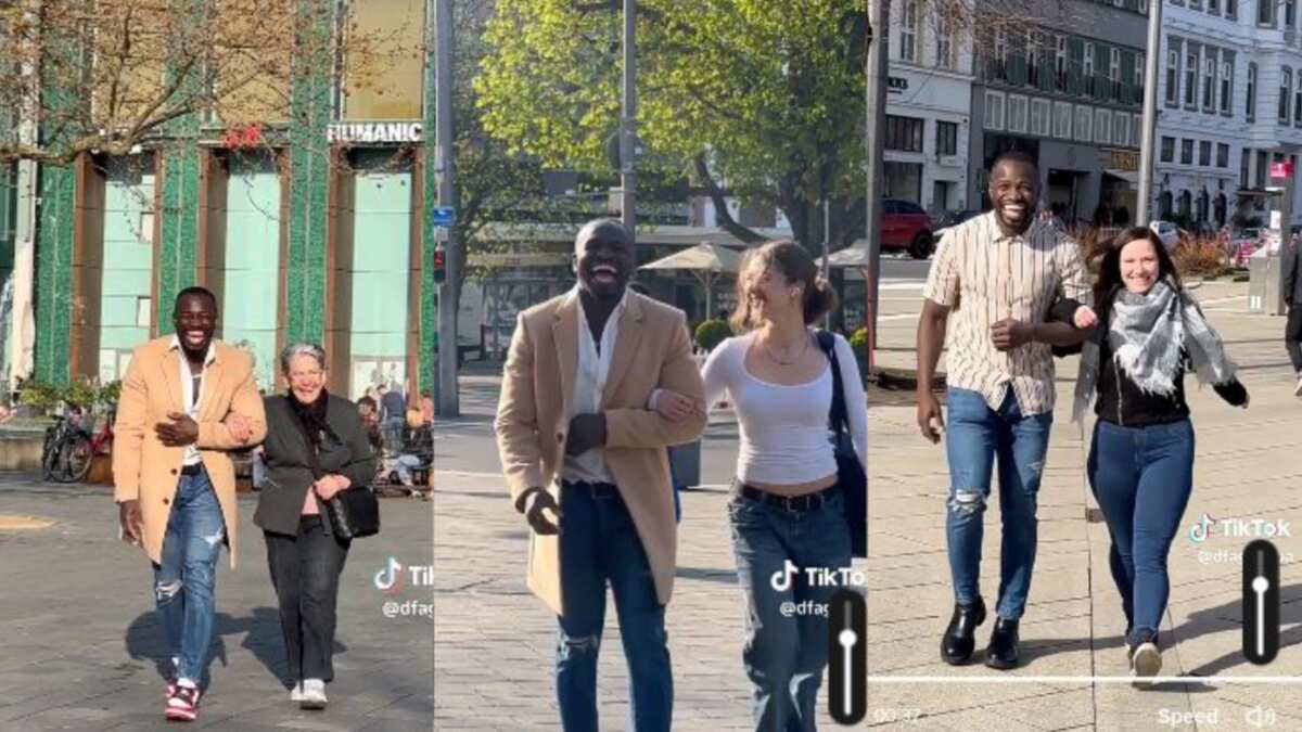 Black Man Meets 5 Female Oyinbos on the Street, Romantically Asks Them ...