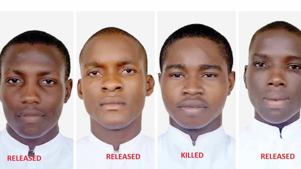 Kidnapped Kaduna seminarian killed, three others released from captivity