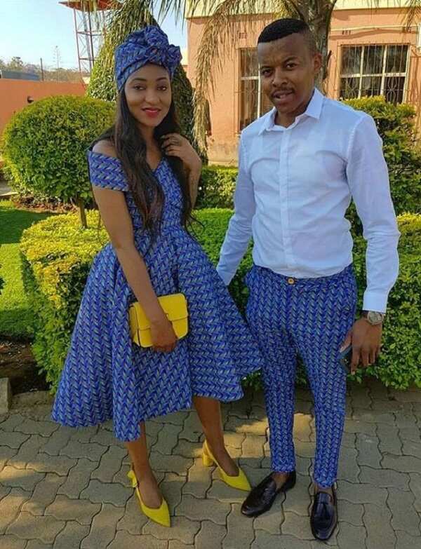 Couple matching Ankara outfits. Ankara dress for women.couple wedding -  Afrikrea