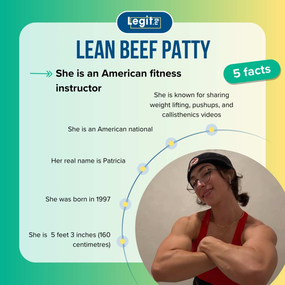 American fitness instructor Lean Beef Patty
