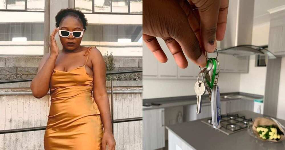 Lady, celebrates, purchasing new home, Mzansi sends love