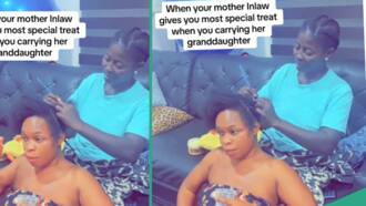 "She cooks and cleans for me": Pregnant woman overjoyed as her mother-in-law makes her hair