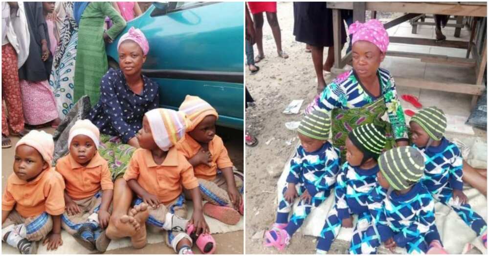 Woman known to beg with quadruplets in Abuja disappears after being told to prove maternity