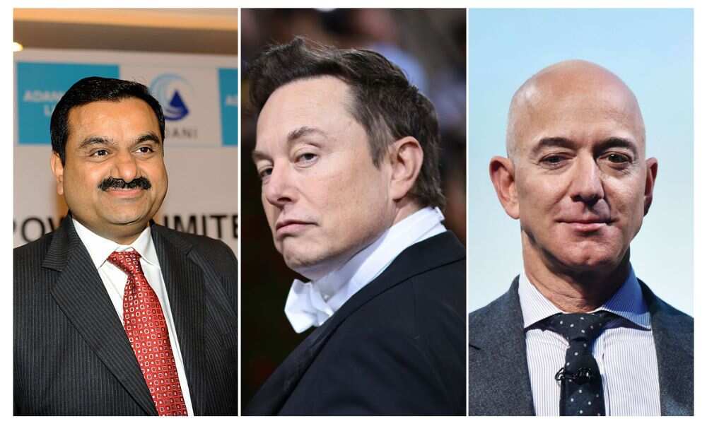 Elon Musk, Jeff Bezos, Gautam Adani