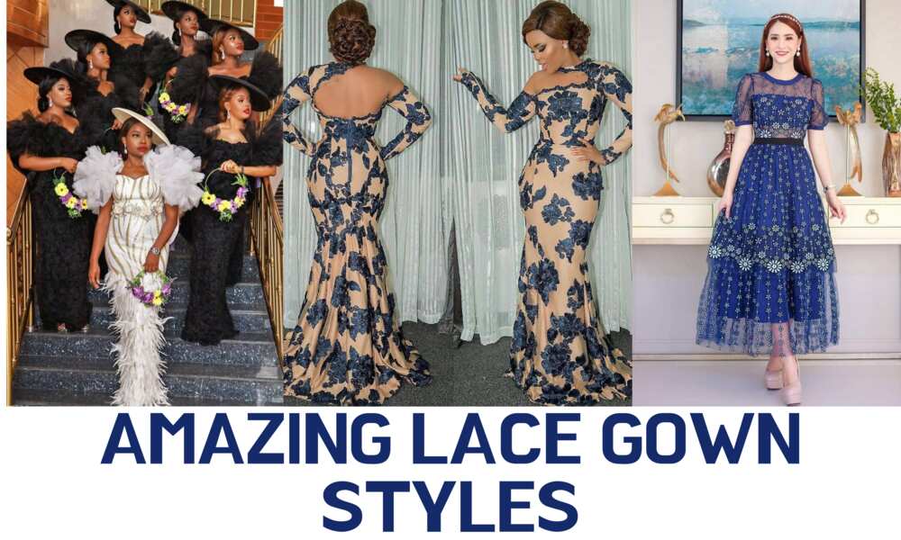 Lace gown styles