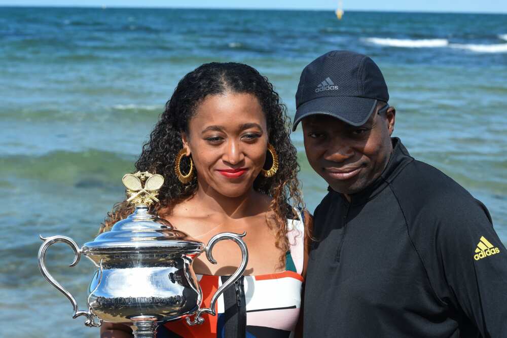 Leonard Francois and Naomi Osaka