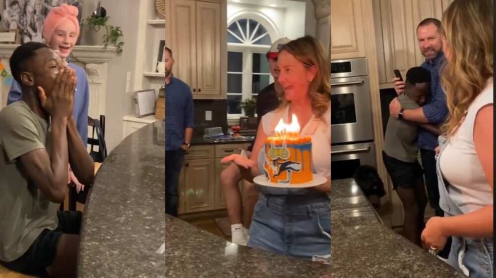 Adopted boy surprised on birthday Adopted boy surprised on birthday
