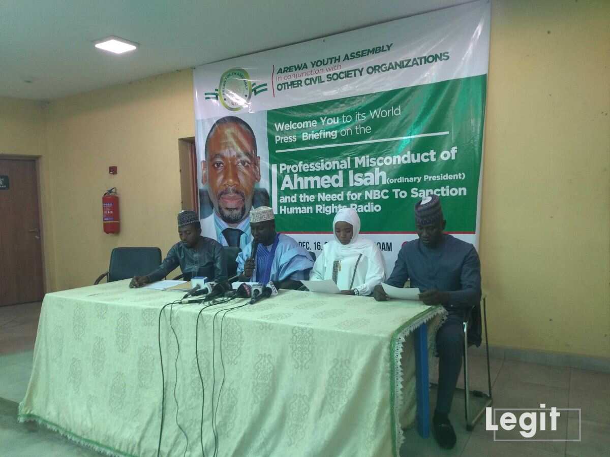 Arewa Youth Organisation Calls On FG To Caution Ahmed Isah, Brekete ...