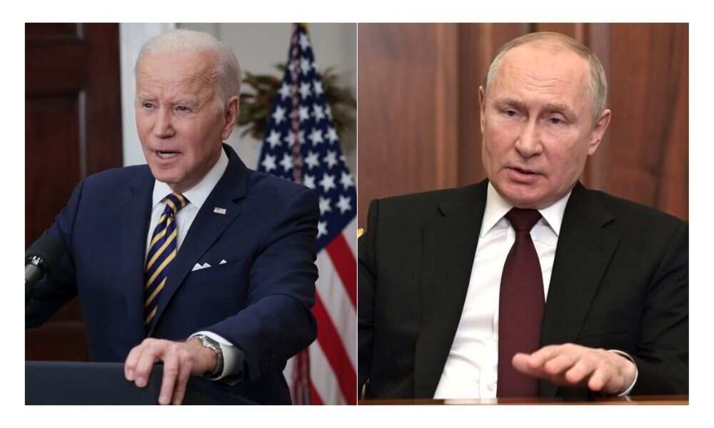 US President, Joe Biden and Vladimir Putin of Russia