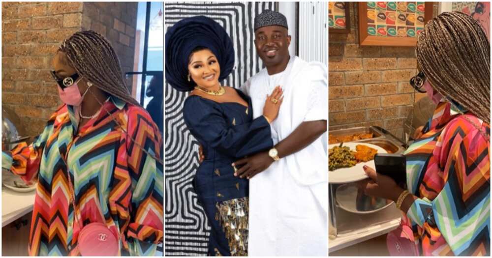 Mercy Aigbe's hubby sends her to lunch