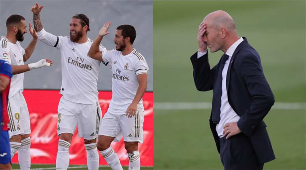 Zinedine Zidane slams Madrid stars for poor 2nd half display against Eibar
