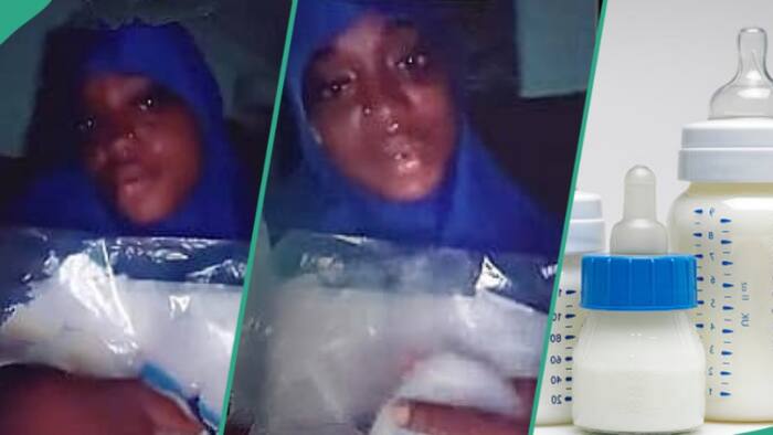 Nigerian lady with no child buys pampers, feeding bottle, tearfully prays to God for a baby in video