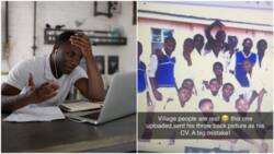 "Mine was my bank statement": Man applying for job mistakenly sends secondary school throwback photo as CV