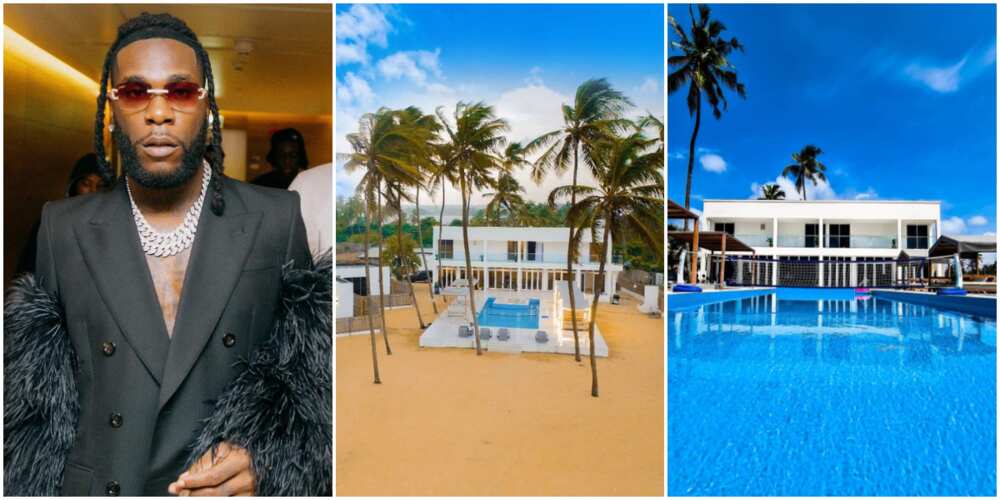 Burna Boy seen chilling in luxury beach house, vows to buy property from owners