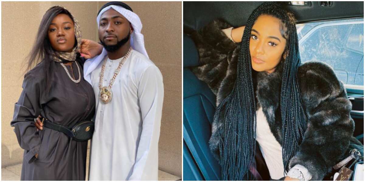 Hot takes on Twitter as new photos of Davido kissing alleged girlfriend Mya Yafai surfaces