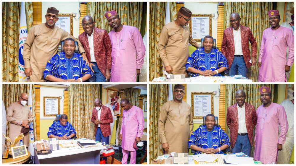 Ogun Governor felicitates with Daddy G0 as he turns 80, Photos emerge