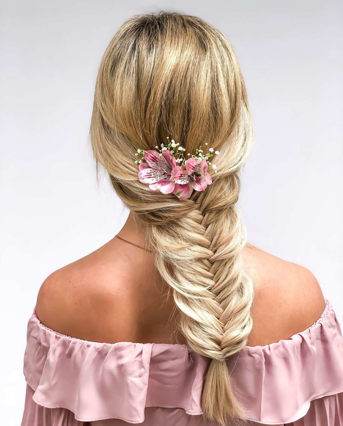 Holly Mae Hair - Fishtail braid for this lovely wedding guest..  #weddinghair #hair #fishtail #fishtailbraid #hairup #babingtonhouse # hairstyles #longhair #hairstylist | Facebook