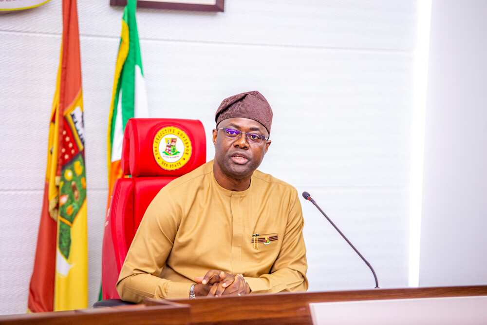 Governor Makinde giving a speech