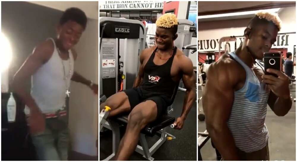 Handsome black man builds his body to something amazing after being called "Starving Marvin."
