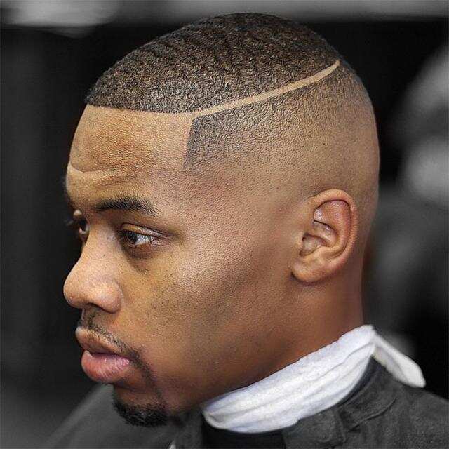 bald fade with part