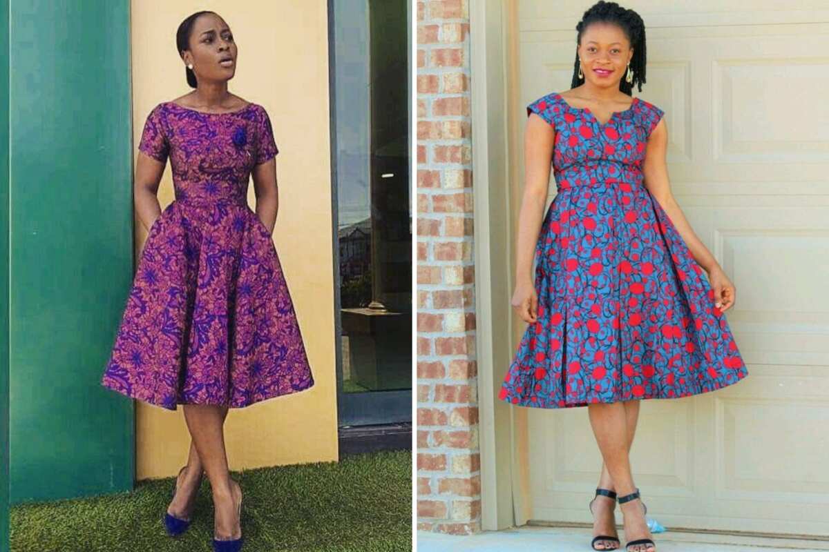 30 Ankara short flare gowns to add a splash of colour to your