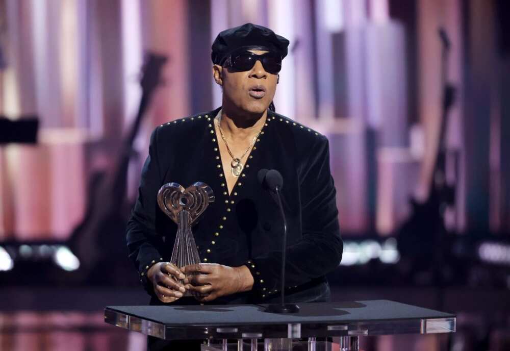 Stevie Wonder speaks onstage during the 2024 iHeartRadio Music Awards