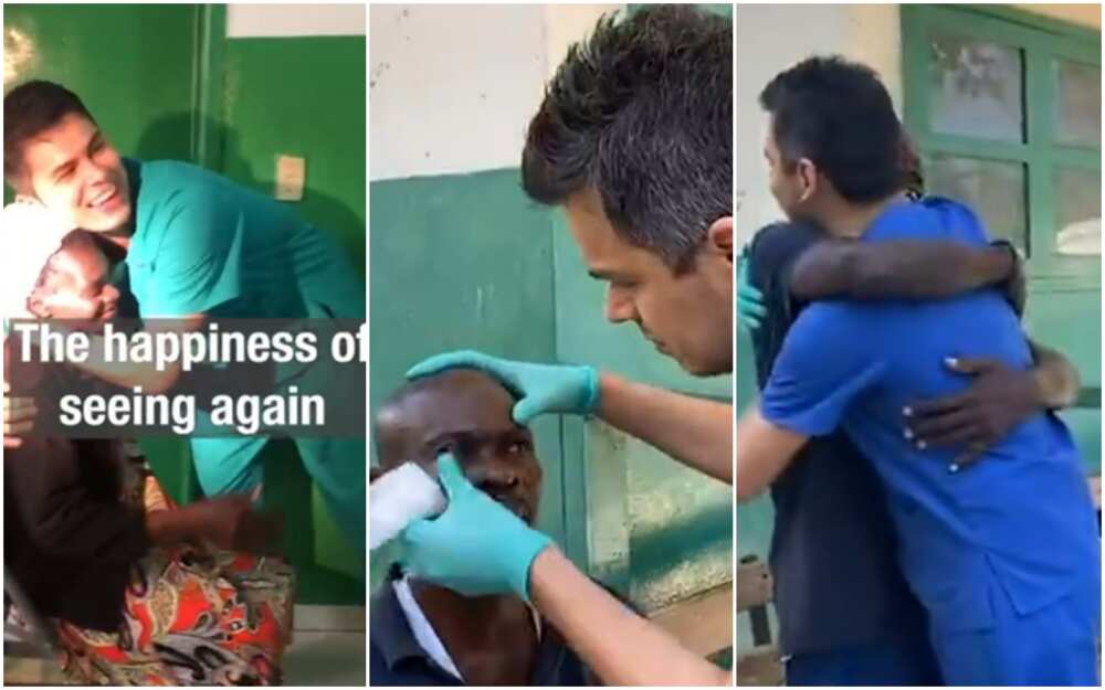 Doctor Castellar from Colombia treats people with blindness in Haiti for free