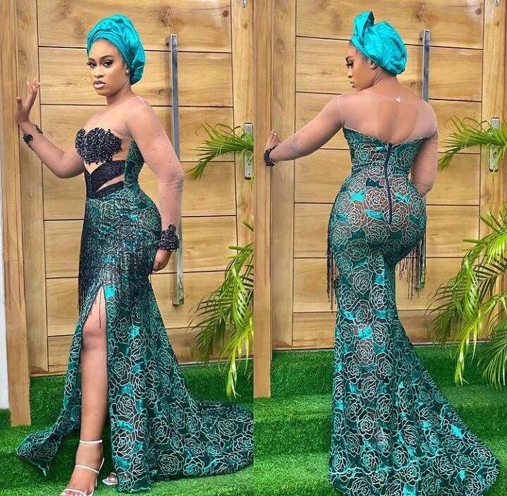 50 latest Nigerian lace styles and designs in 2024 (photos) 