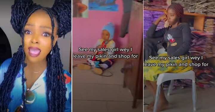 Mum leaves her child with sales girl, sleeping on duty