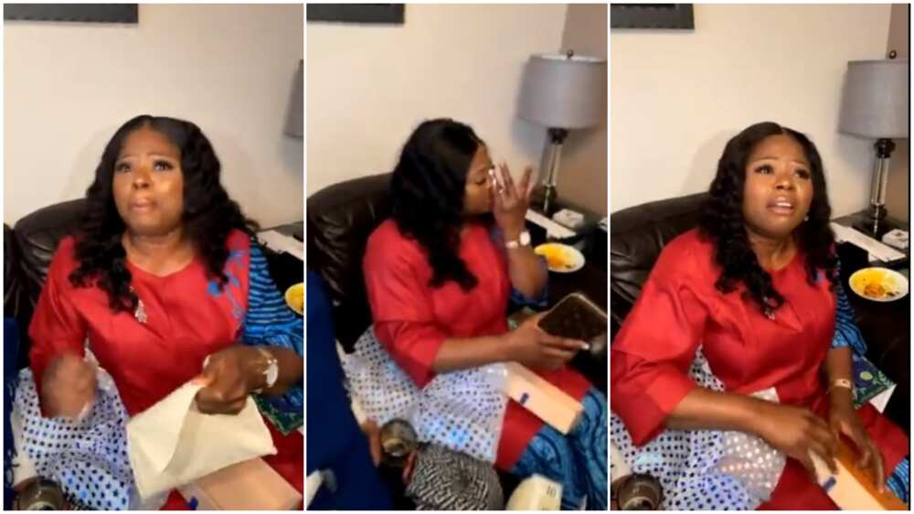 Training is not a waste: Mother bursts into tears as son gifts her Louis Vuitton purse, video goes viral