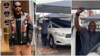 Beryl TV cca4506cfdc8d164 “My Lawyer Na Rich Man, No Be Talaka”: Video As Portable Shows Off Lawyer’s Benz After Chilling at His Bar 